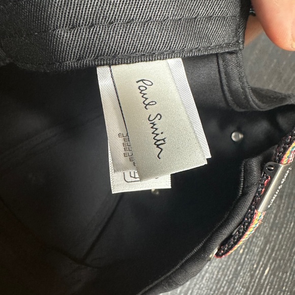 unisex Paul Smith Black Shadow Stripe Cap - Picture 4 of 8